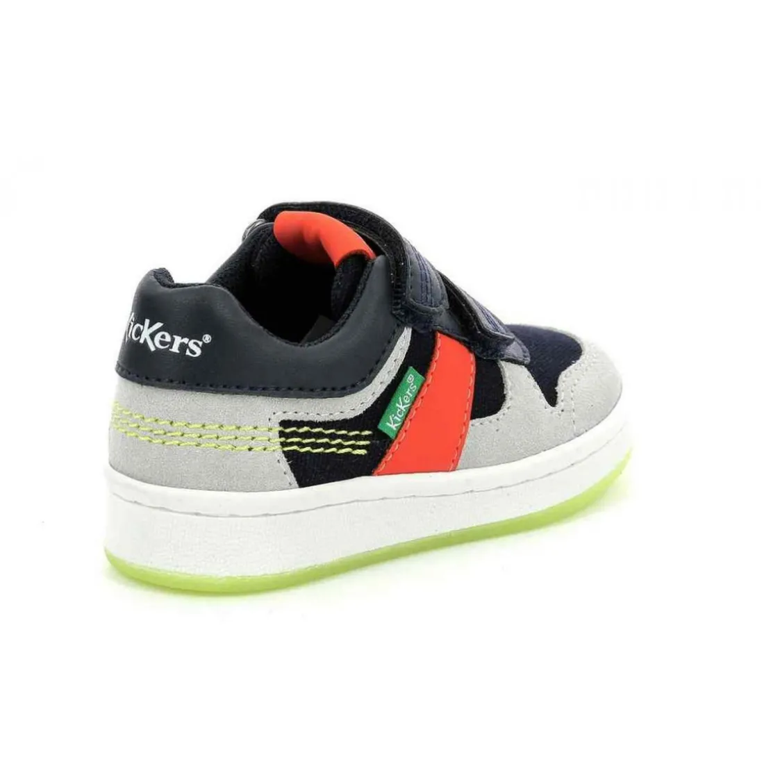 Sneakers Bas Garcon BISCKOTO bleu en cuir