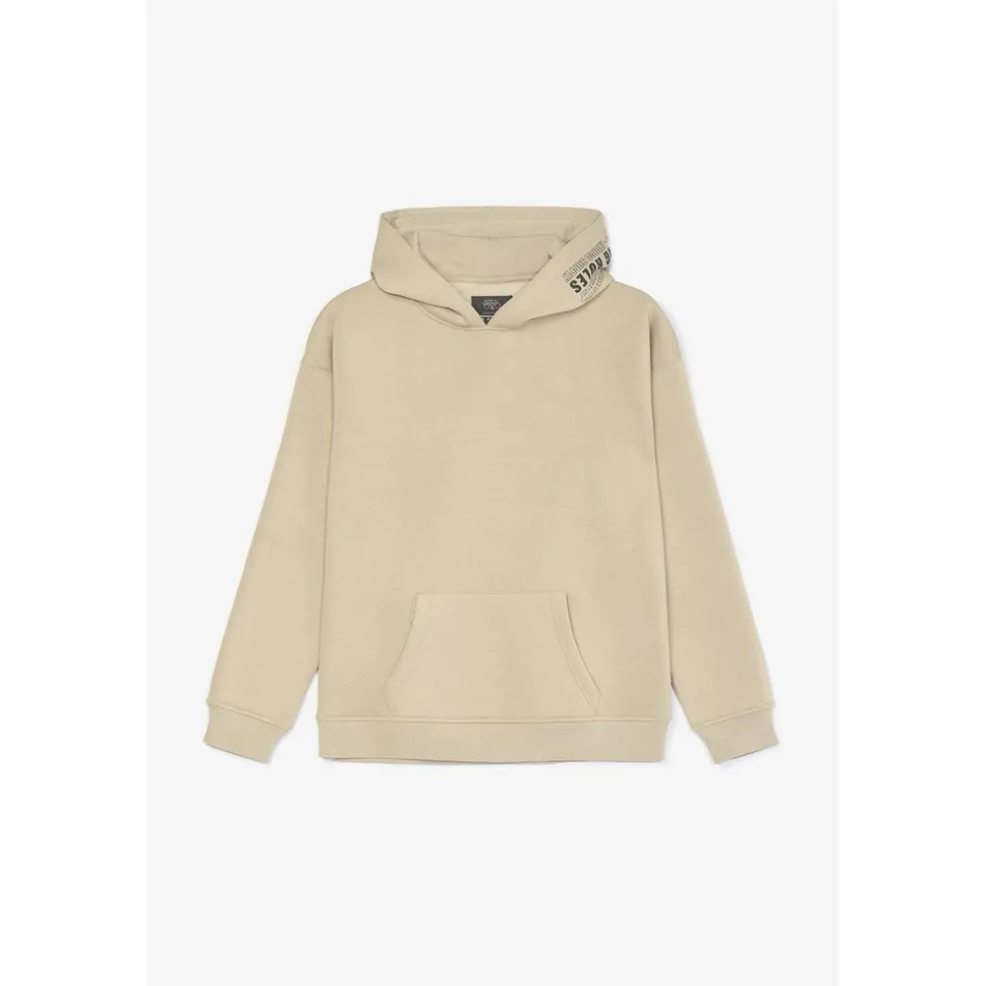 Sweat à capuche garçon Harborbo beige sable marron en coton