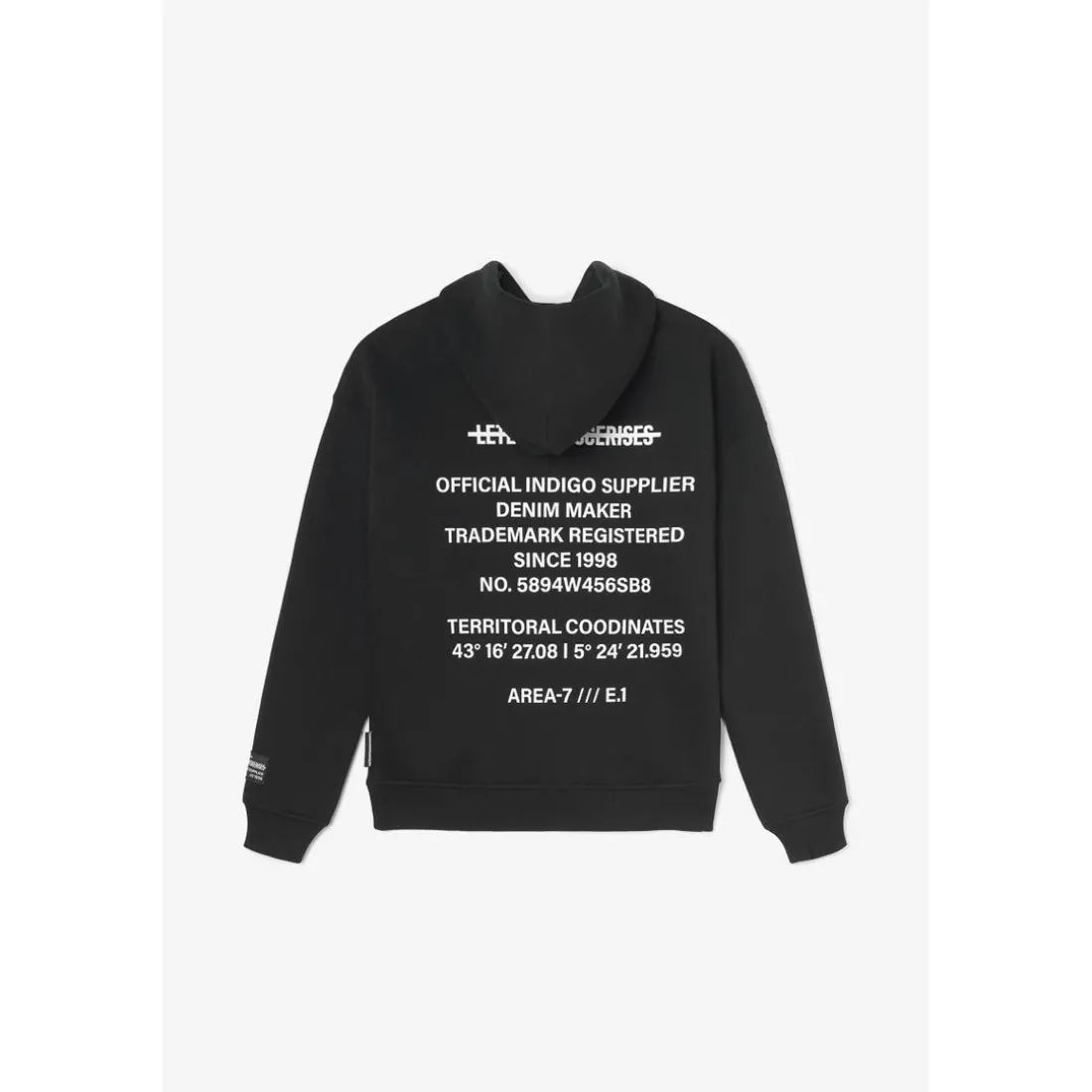 Sweat à capuche garçon Tanbo en coton noir