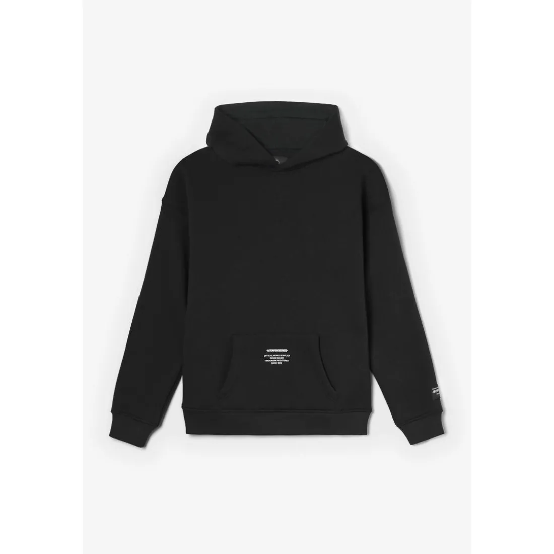Sweat à capuche garçon Tanbo noir en coton
