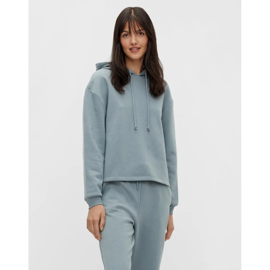 Sweat à capuche gris en coton Kali