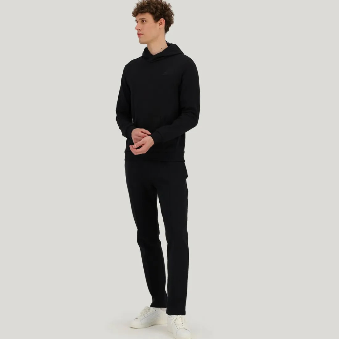 Sweat à capuche Mixte ESS T/T N°1 M Noir en coton
