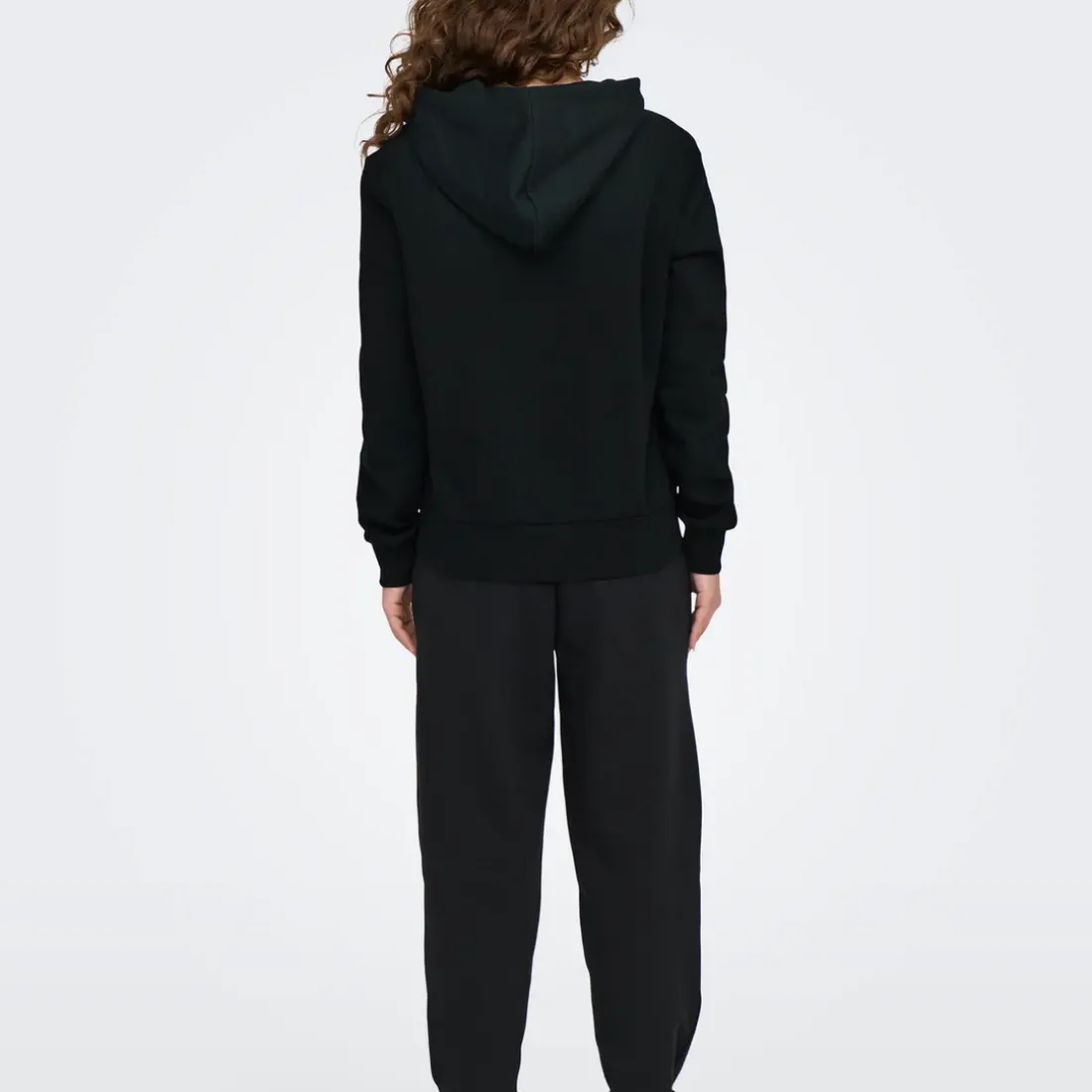 Sweat à capuche Noli - Noir/ Coeur doré en coton Mina