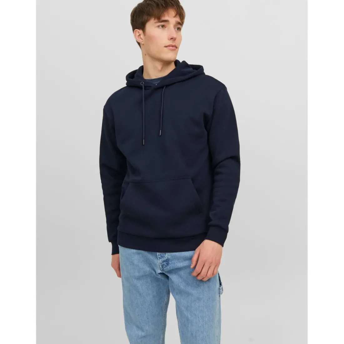 Sweat à capuche Relaxed Fit Manches longues Bleu Marine Vern