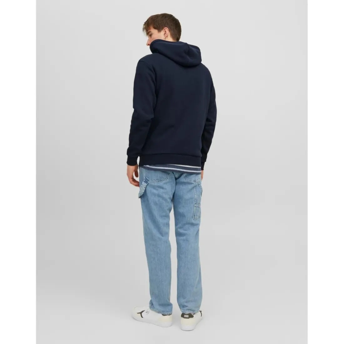 Sweat à capuche Relaxed Fit Manches longues Bleu Marine Vern