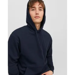 Sweat à capuche Relaxed Fit Manches longues Bleu Marine Vern
