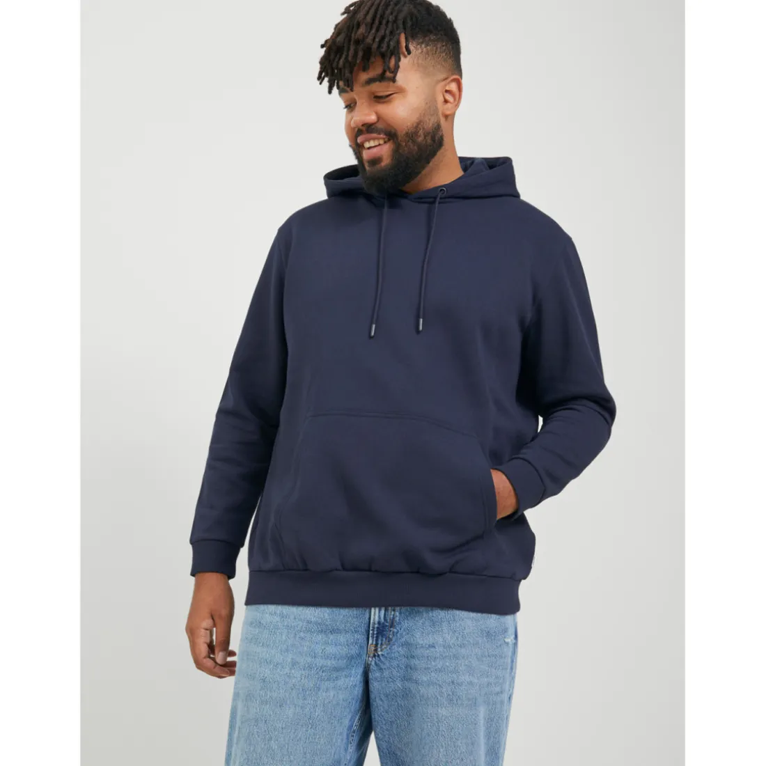 Sweat à capuche Relaxed Fit Manches longues Bleu Marine Ray
