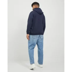 Sweat à capuche Relaxed Fit Manches longues Bleu Marine Ray