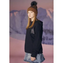 Sweat fille, Samgi noir en coton
