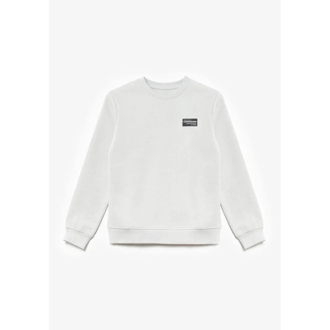 Sweat garçon Galaxbo gris en coton