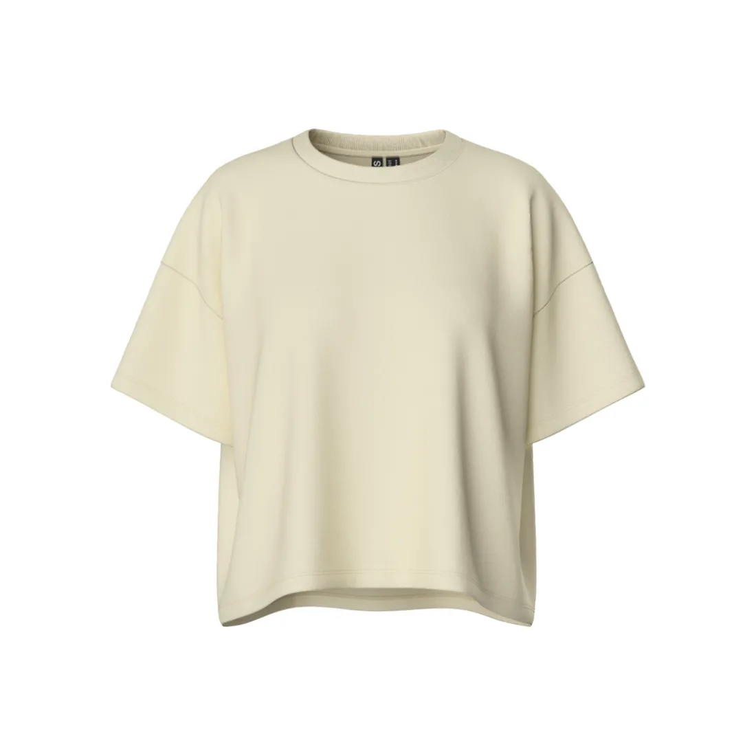 Sweat manches courtes loose fit Chilli gris en coton Gail