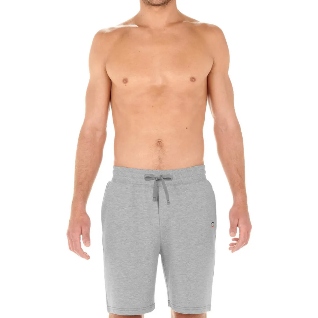 Sweat Shorts gris chiné