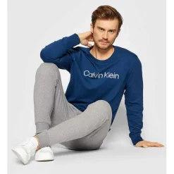 Sweatshirt à manches longues Homme - Bleu Calvin Klein Underwear en coton