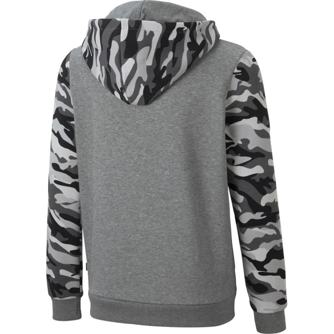 Sweatshirt à motif camouflage en coton ESS+ CAMO gris