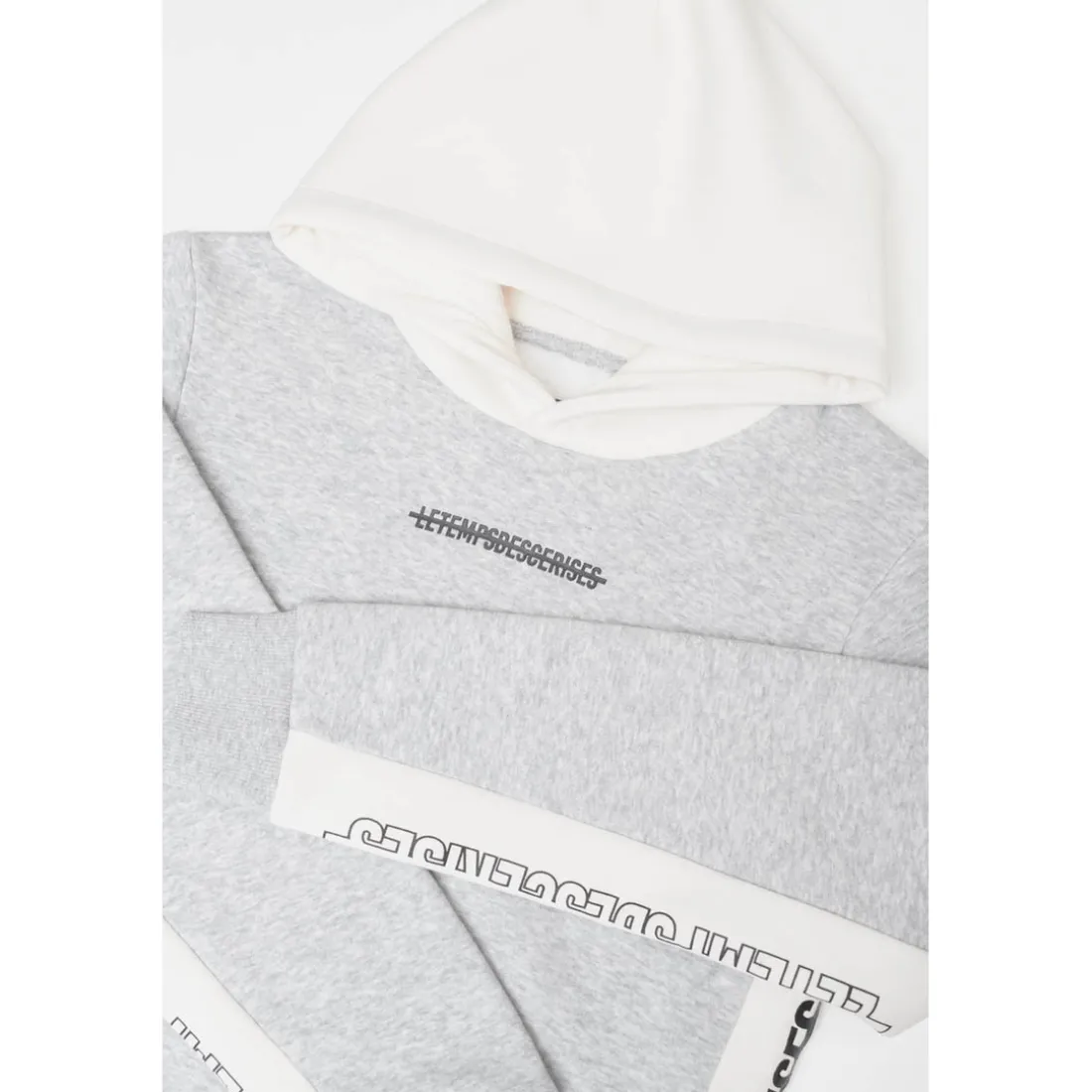 Sweat-Shirt capuche garçon COLORABO gris