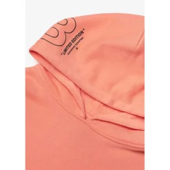Sweat-Shirt capuche garçon HISABO orange en coton
