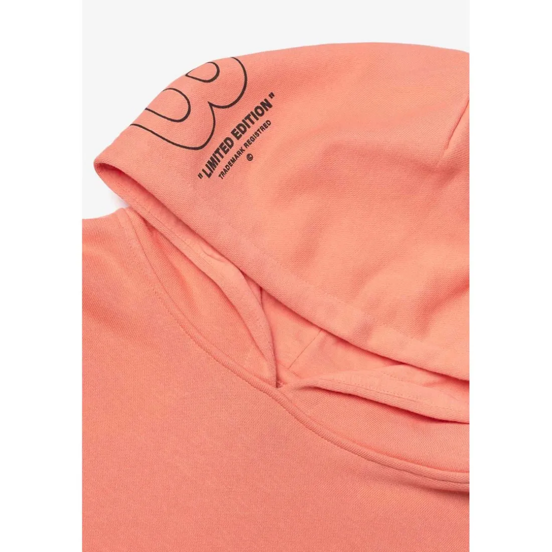 Sweat-Shirt capuche garçon HISABO orange en coton