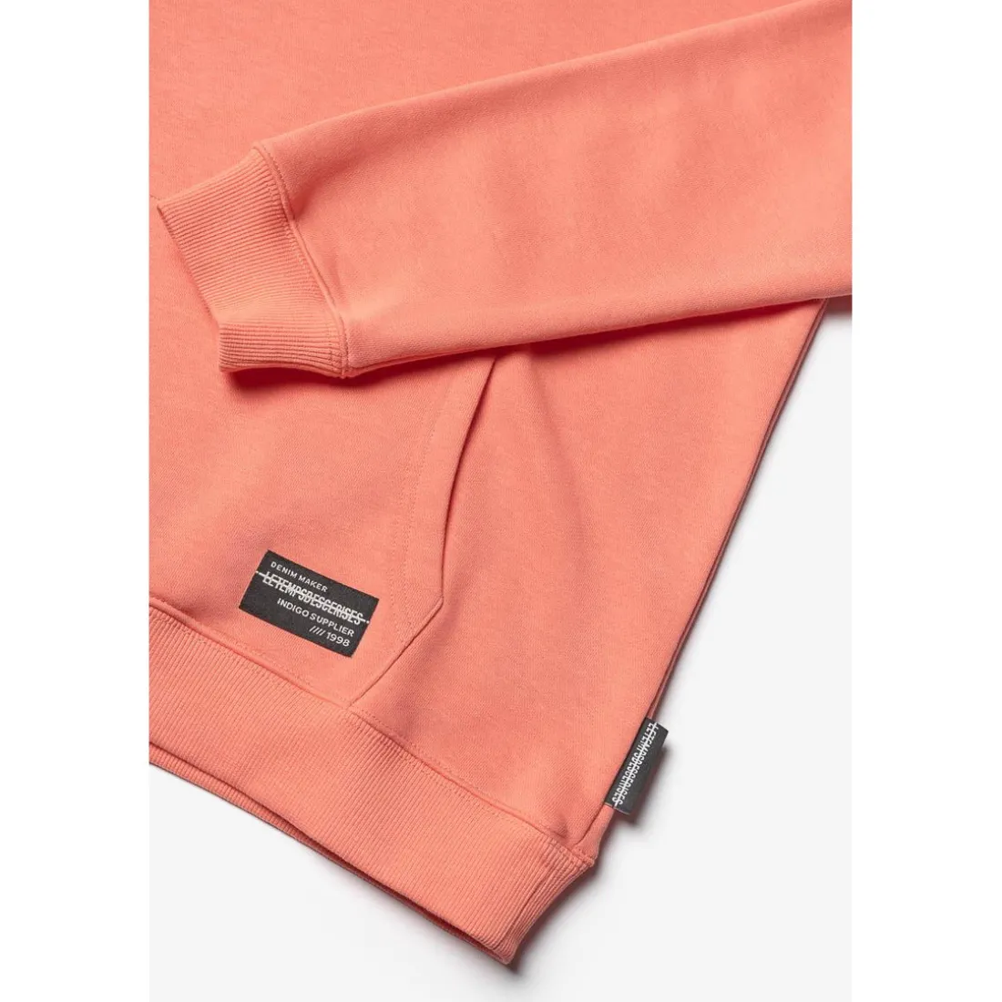 Sweat-Shirt capuche garçon HISABO orange en coton