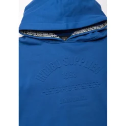 Sweat-Shirt capuche garçon SPYBO bleu en coton