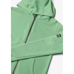 Sweat-Shirt capuche garçon HODAIBO vert en coton