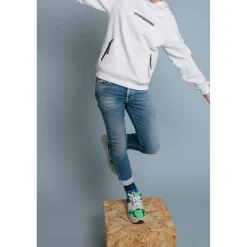 Sweat-Shirt capuche garçon MICHIBO blanc