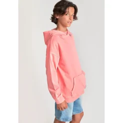Sweat-Shirt capuche garçon ANIBO saumon
