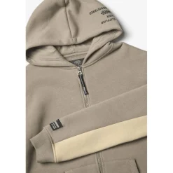Sweat-Shirt capuche garçon METROBO blanc en coton