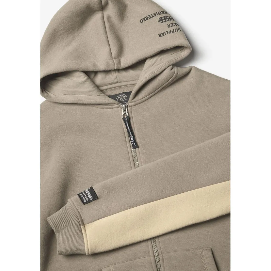 Sweat-Shirt capuche garçon METROBO blanc en coton