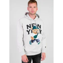 Sweat-Shirt capuche LAM gris Ira