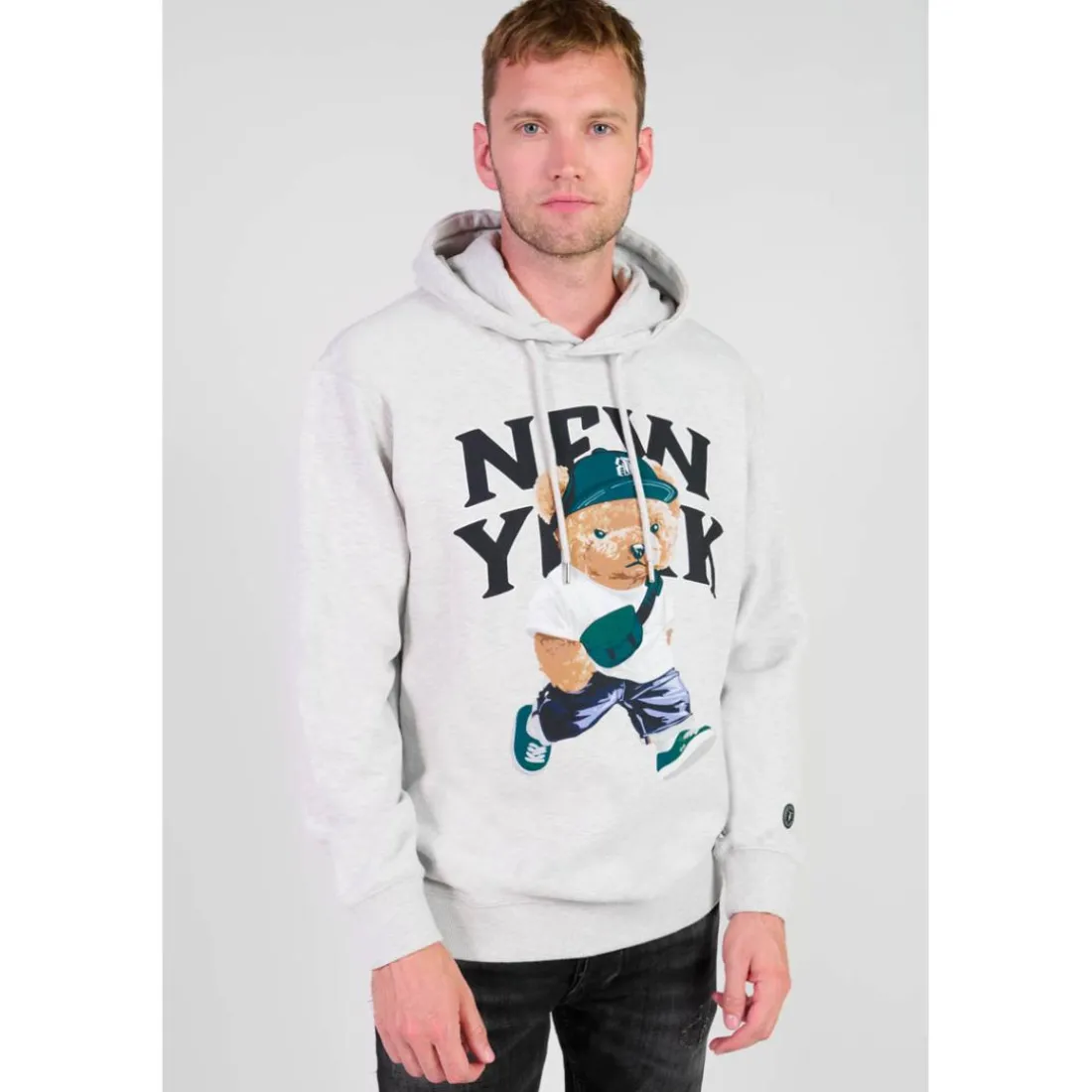 Sweat-Shirt capuche LAM gris Ira