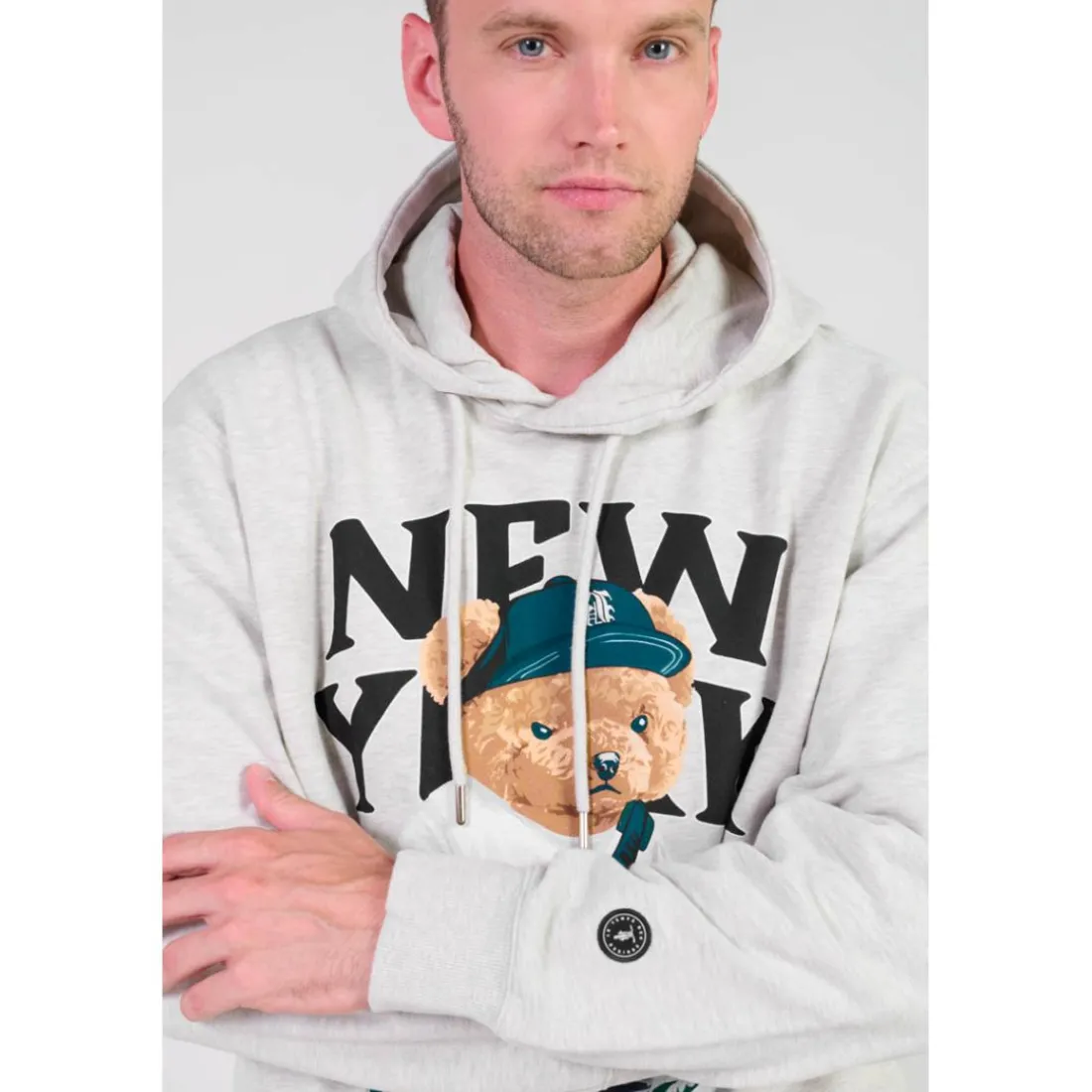 Sweat-Shirt capuche LAM gris Ira