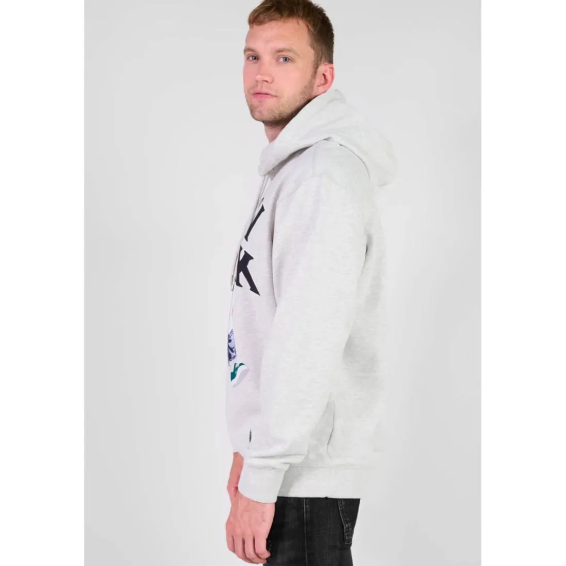 Sweat-Shirt capuche LAM gris Ira