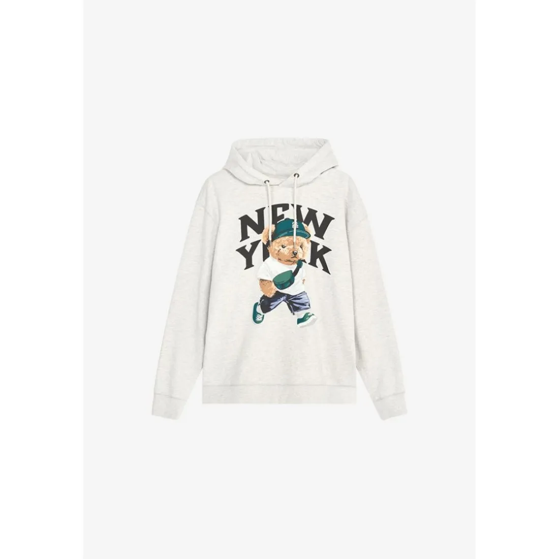 Sweat-Shirt capuche LAM gris Ira