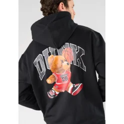 Sweat-Shirt capuche LORO noir en coton Ole