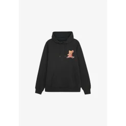Sweat-Shirt capuche LORO noir en coton Ole