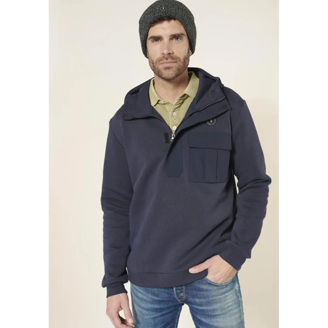 Sweat-Shirt capuche VERODI bleu Ford