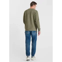 Sweat-Shirt CORA kaki Adam en coton