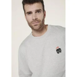 Sweat-Shirt ETOL gris Zack en coton