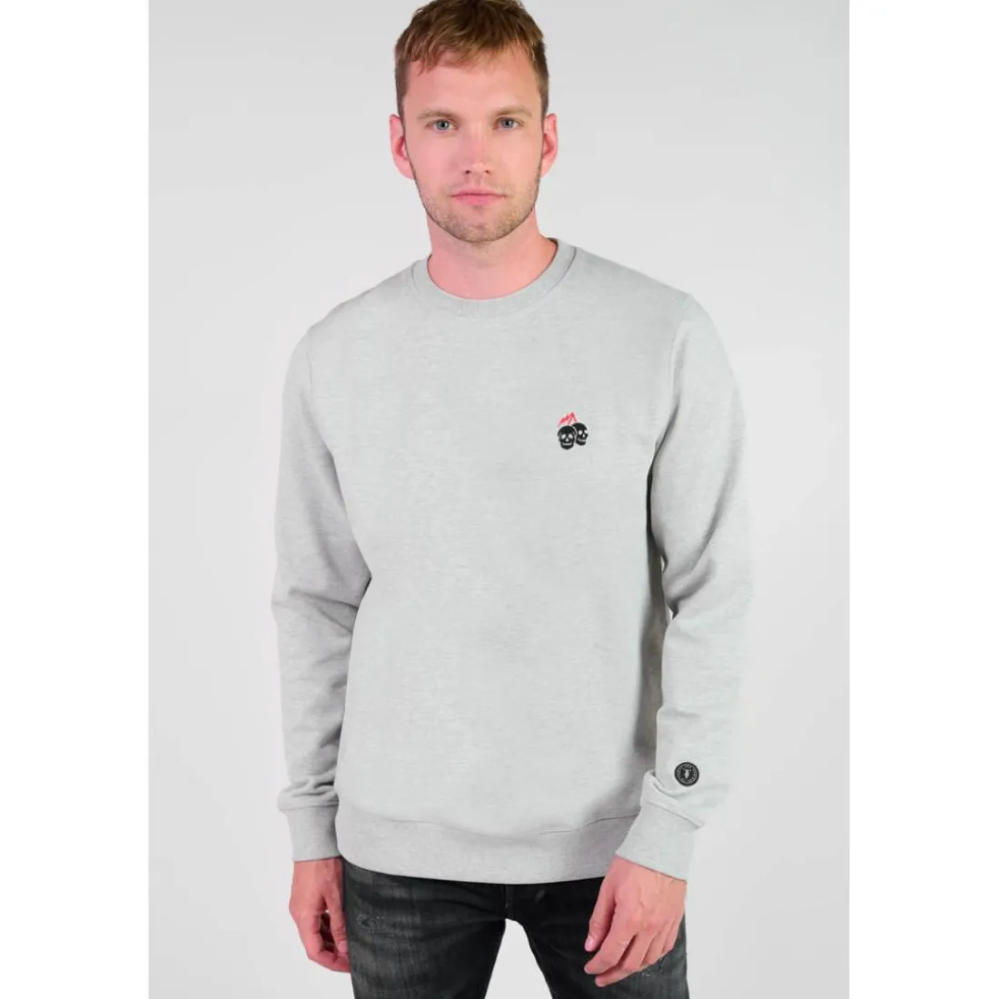 Sweat-Shirt ETOL gris Zack en coton