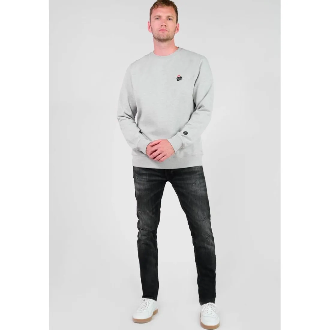 Sweat-Shirt ETOL gris Zack en coton