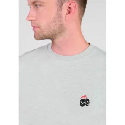 Sweat-Shirt ETOL gris Zack en coton