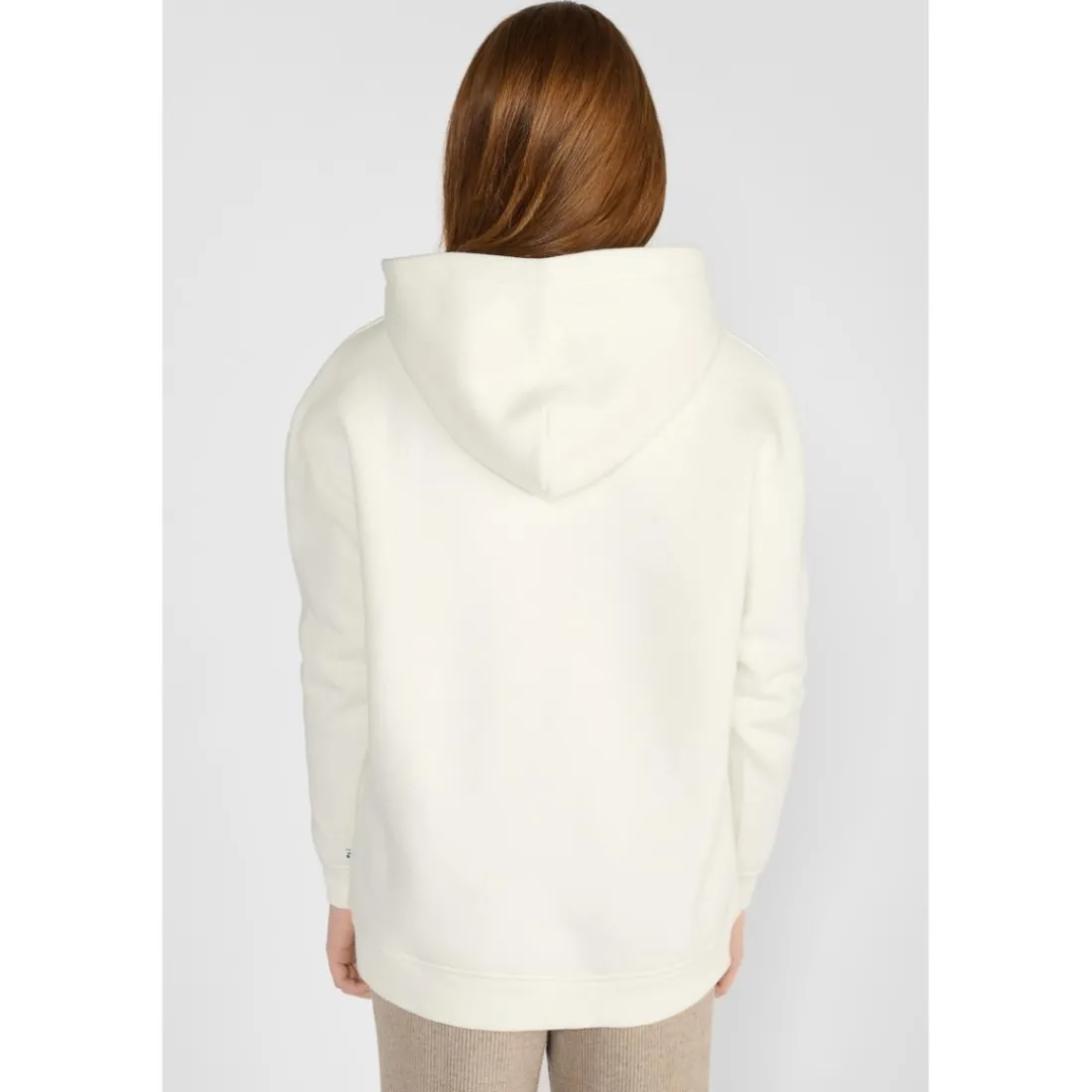 Sweat-Shirt fille capuche SAMIGI blanc Kaye en coton