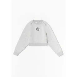 Sweat-Shirt fille capuche COBYGI gris en coton