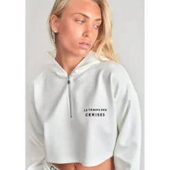 Sweat-Shirt fille capuche JOIAGI blanc