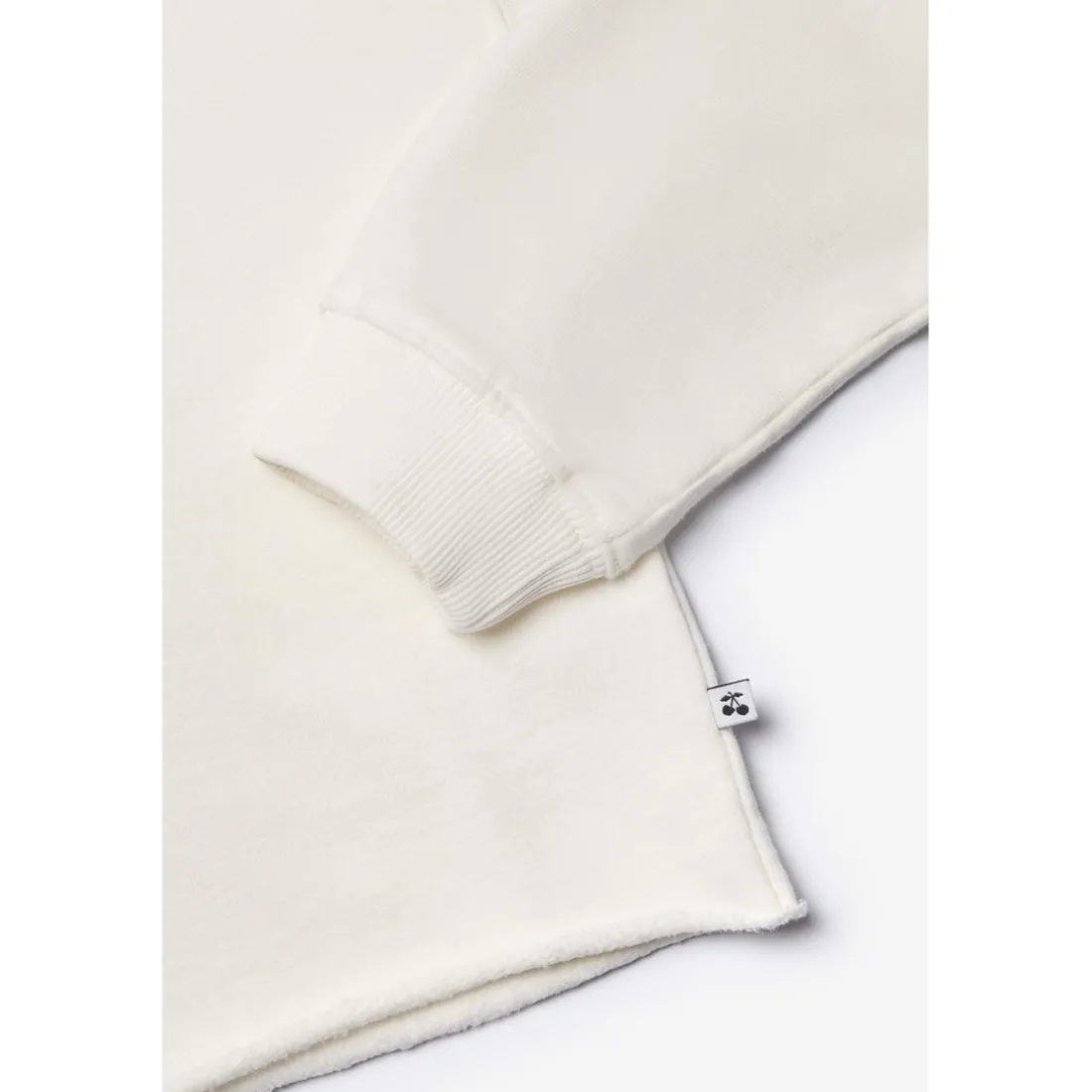 Sweat-shirt fille GINOGI blanc en coton