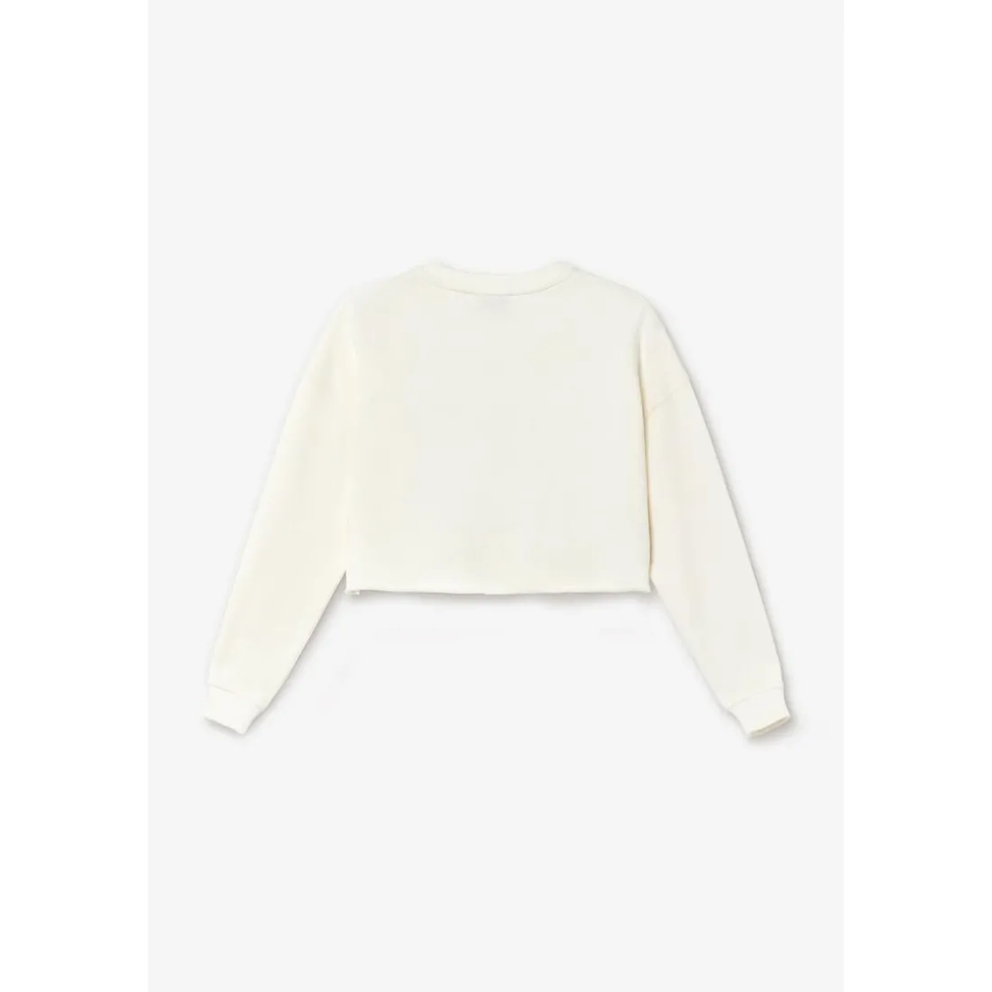 Sweat-shirt fille GINOGI blanc en coton