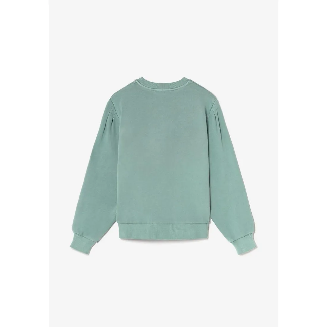 Sweat-Shirt fille MOAGI vert en coton