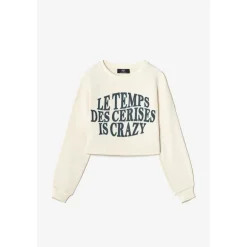 Sweat-Shirt fille MOLLIEGI marron en coton