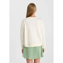 Sweat-Shirt fille RATAGI beige en coton Zara