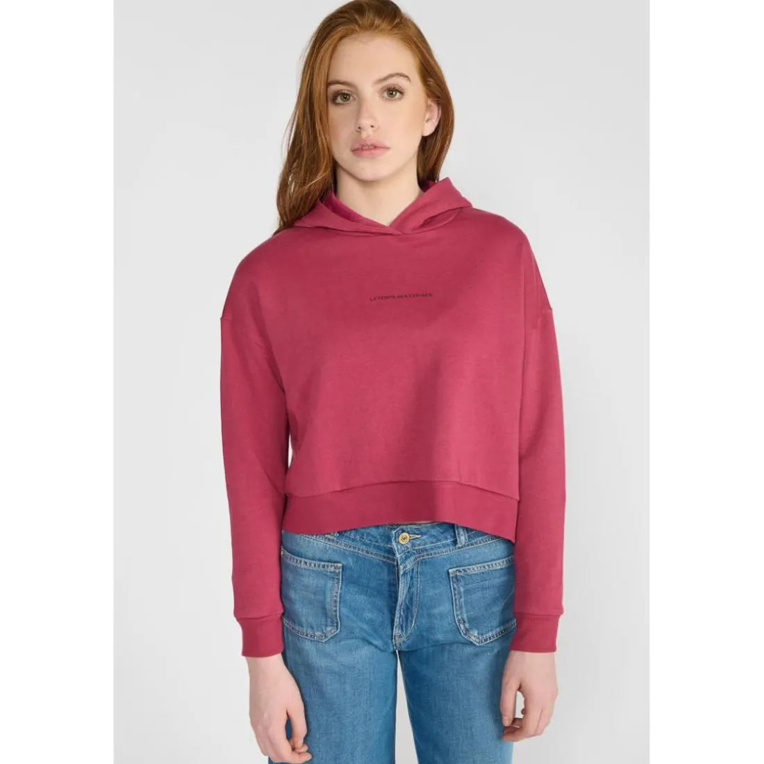 Sweat-Shirt fille VOLVAGI rouge Daisy